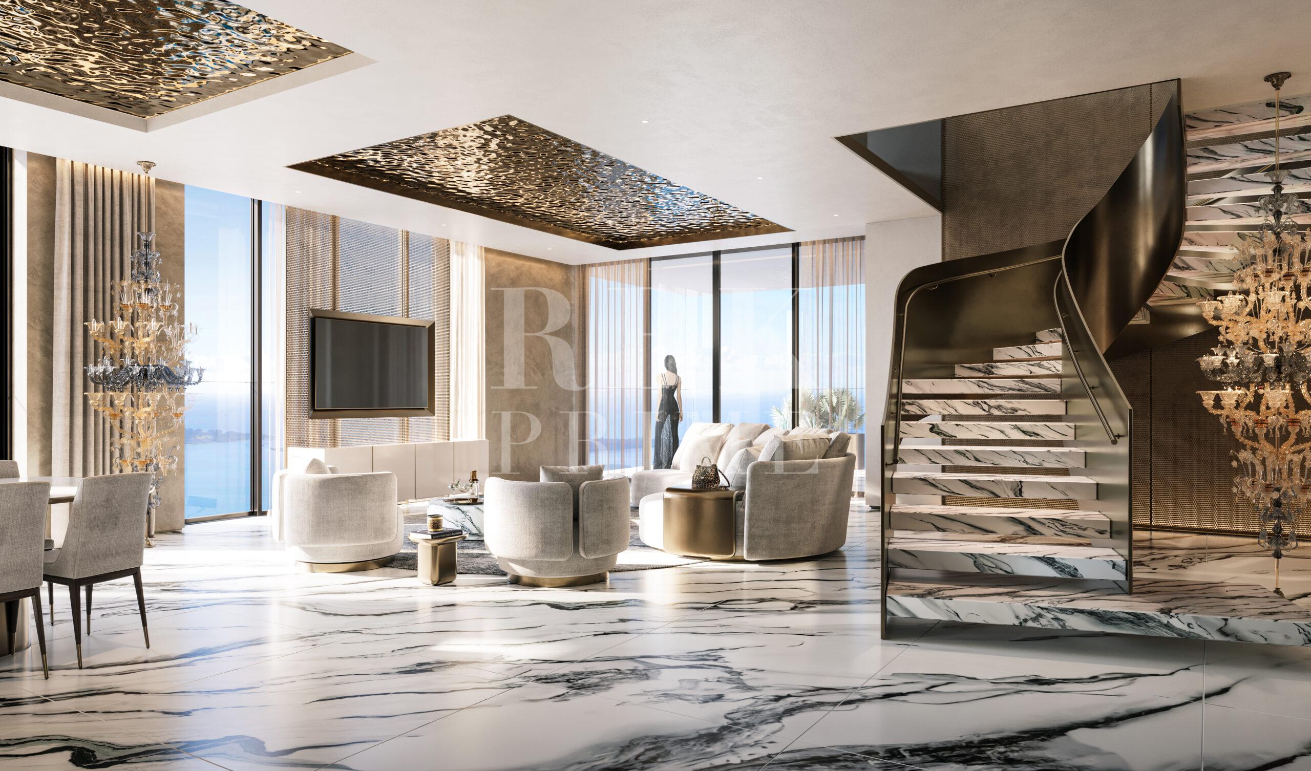 Werbeaktion für Luxus-Neubauwohnungen zum Verkauf in Miami
