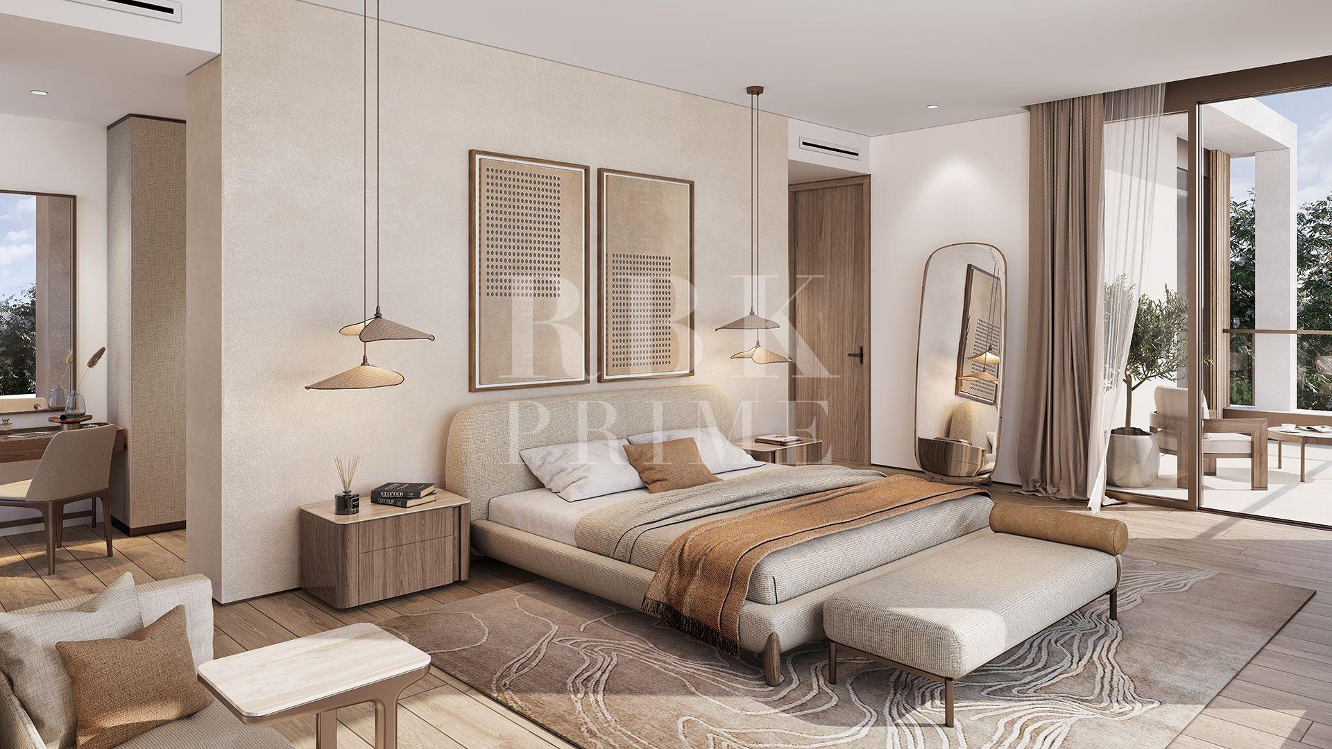 Werbeaktion für neue Luxusvillen zum Verkauf in Dubai