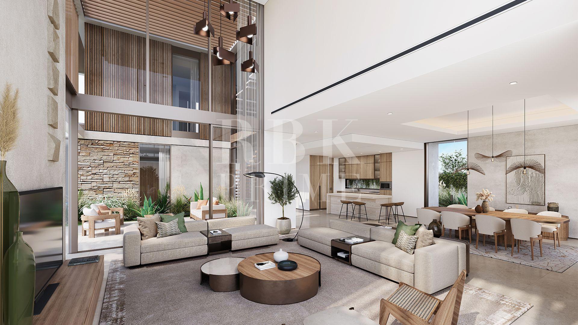 Werbeaktion für neue Luxusvillen zum Verkauf in Dubai