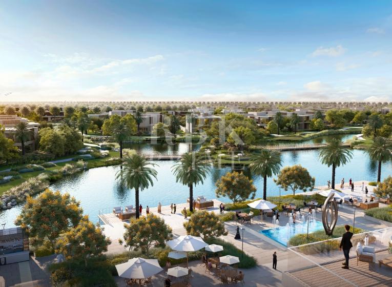 Werbeaktion für neue Luxusvillen zum Verkauf in Dubai