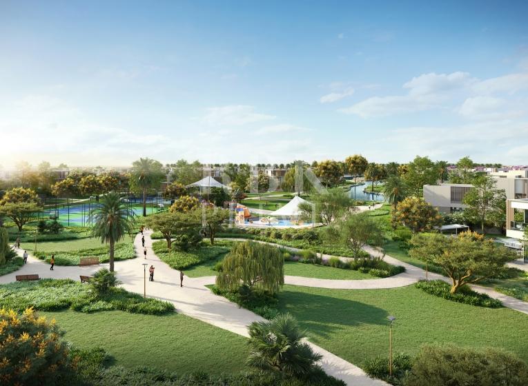 Werbeaktion für neue Luxusvillen zum Verkauf in Dubai