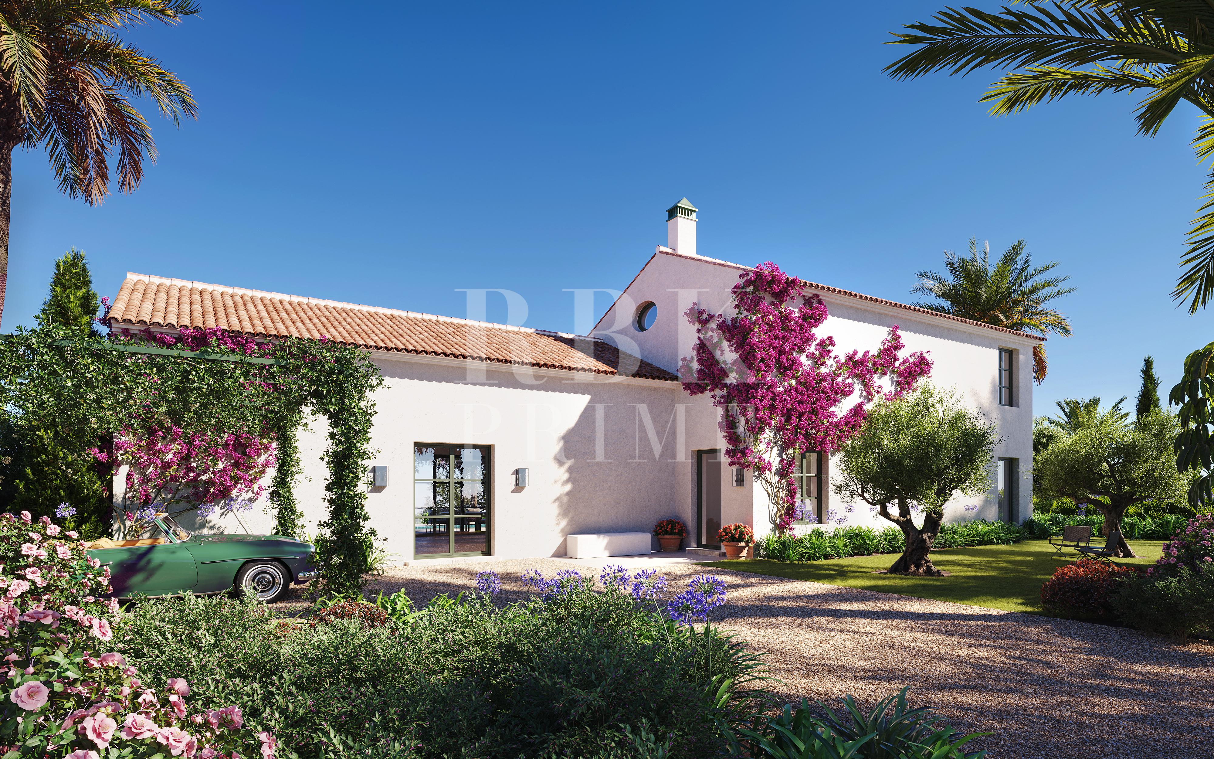 Promotion of frontline golf villas for sale in Casares, Malaga