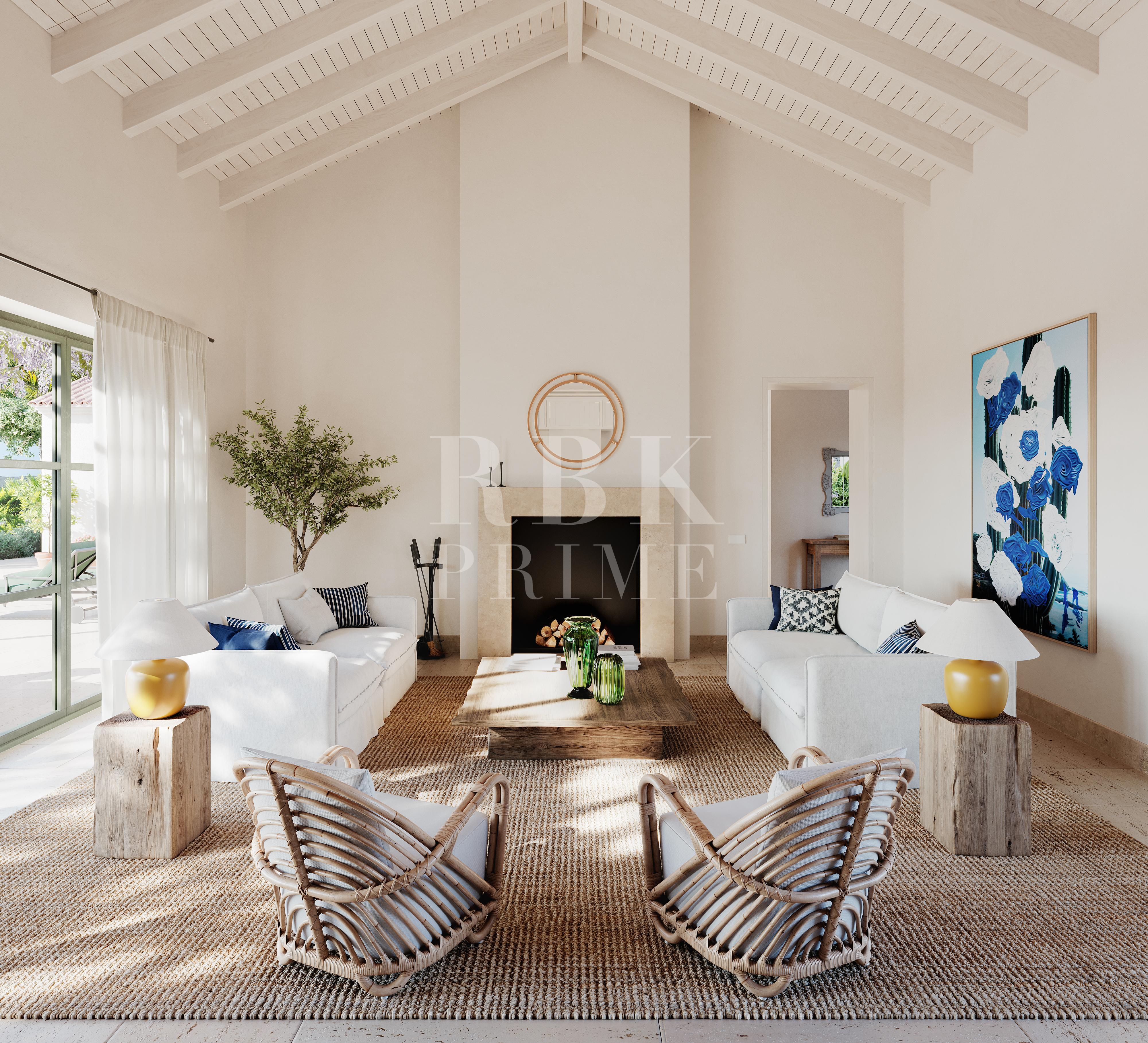 Promotion of frontline golf villas for sale in Casares, Malaga
