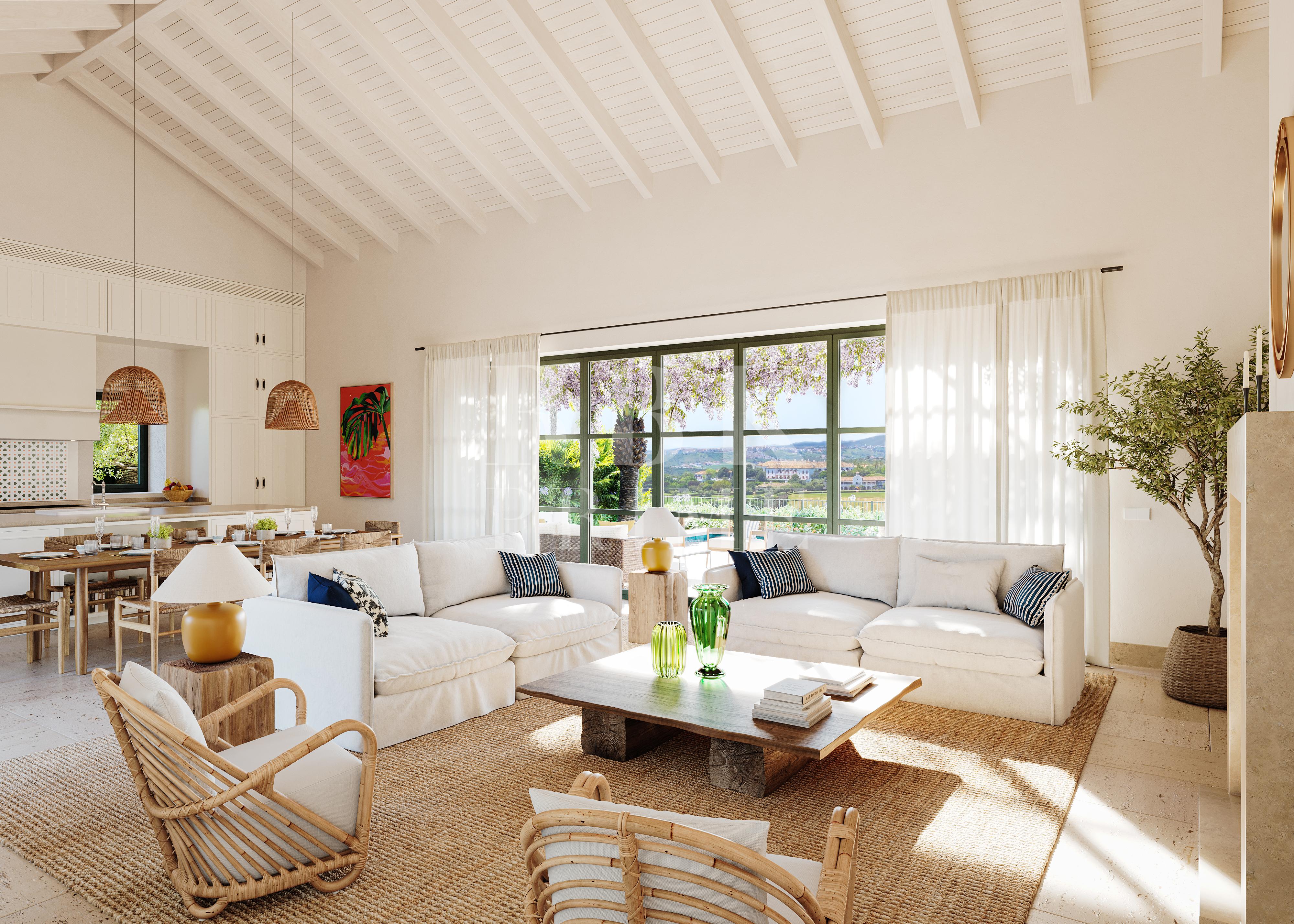 Promotion of frontline golf villas for sale in Casares, Malaga