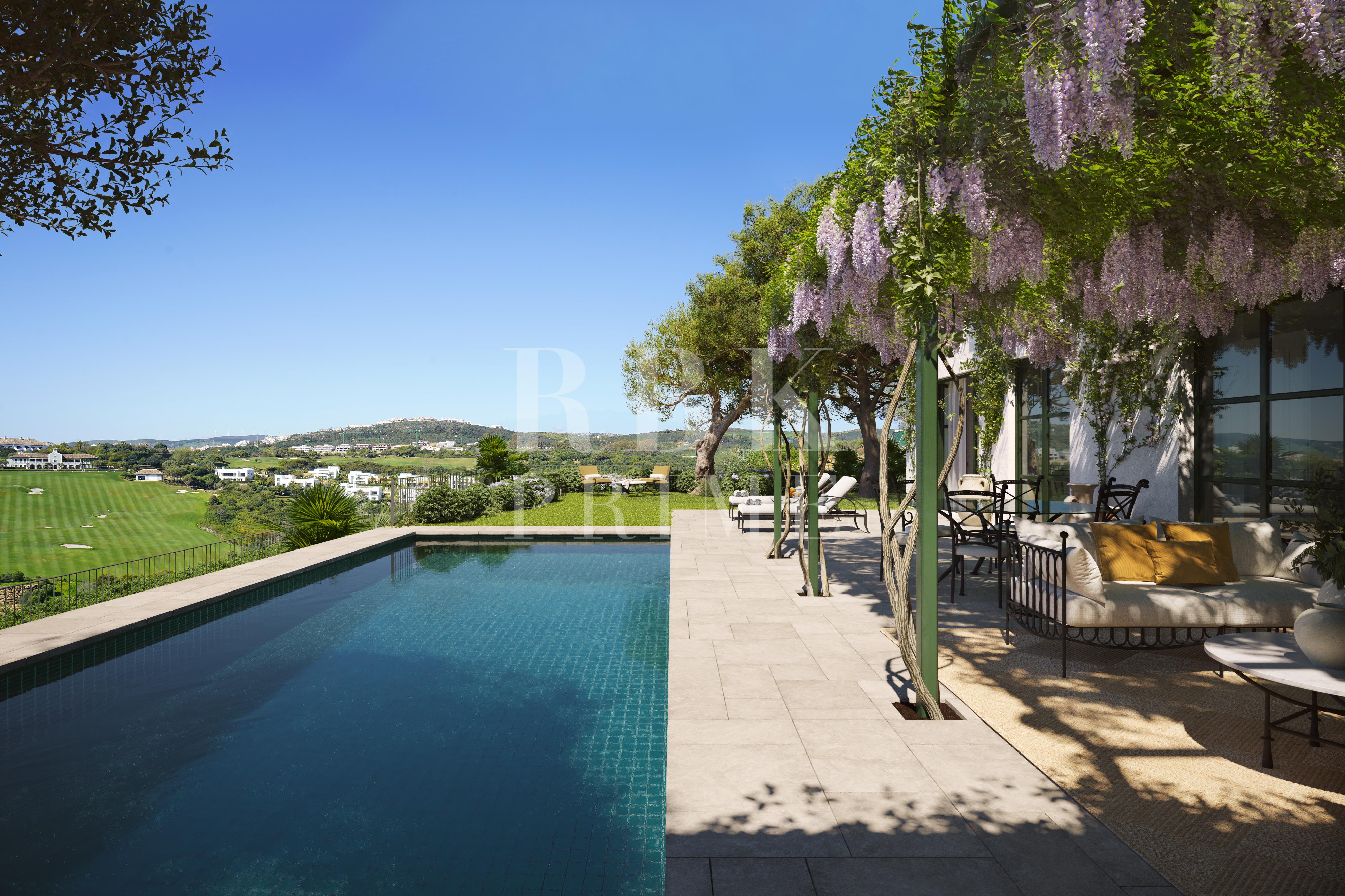 Promotion of frontline golf villas for sale in Casares, Malaga