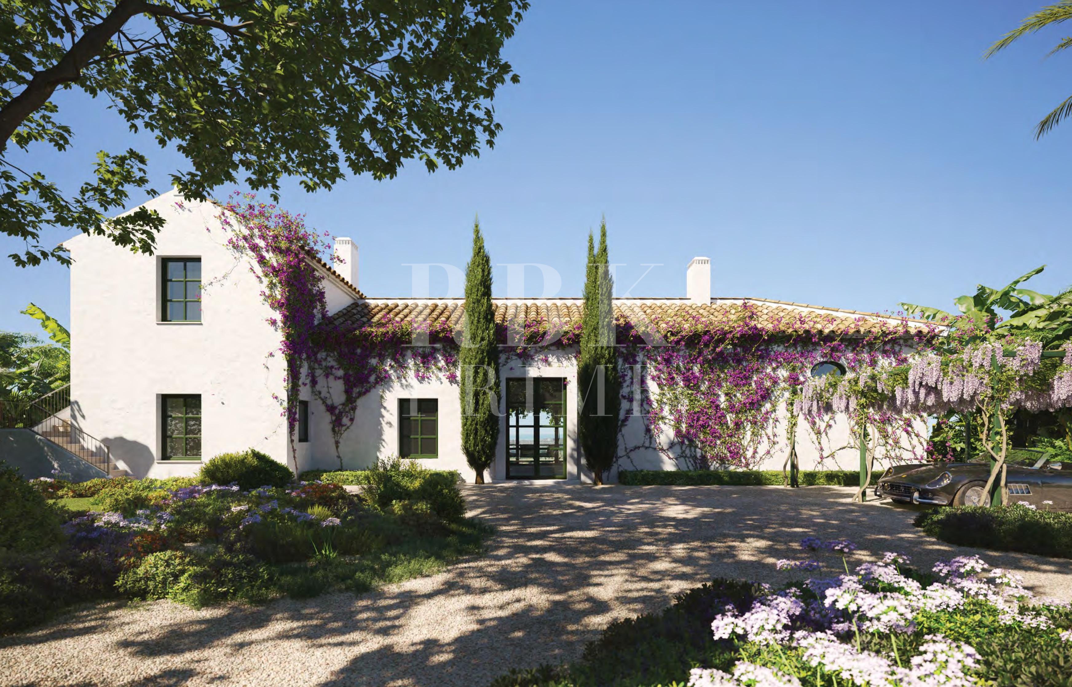 Promotion of frontline golf villas for sale in Casares, Malaga