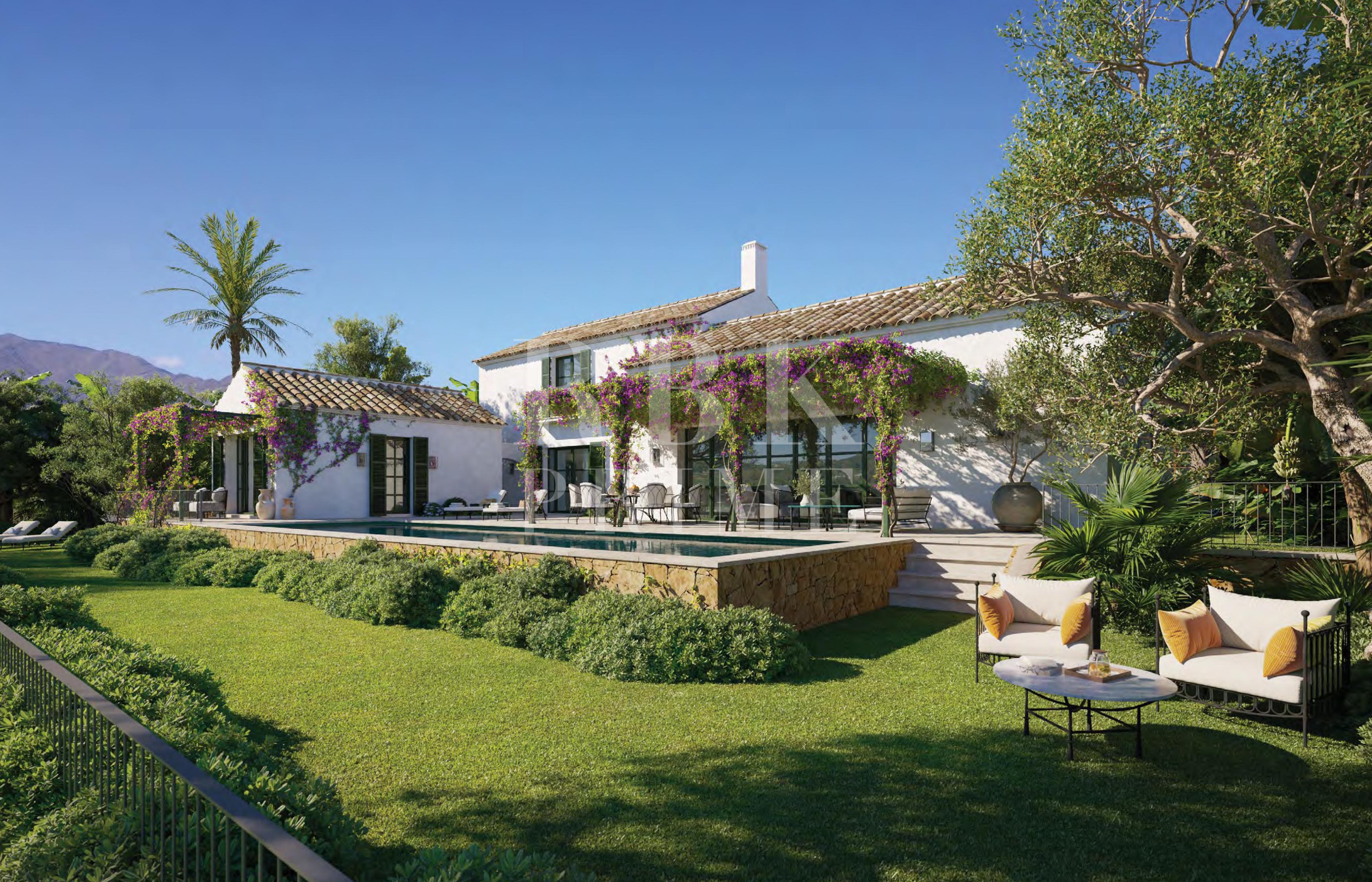 Promotion of frontline golf villas for sale in Casares, Malaga