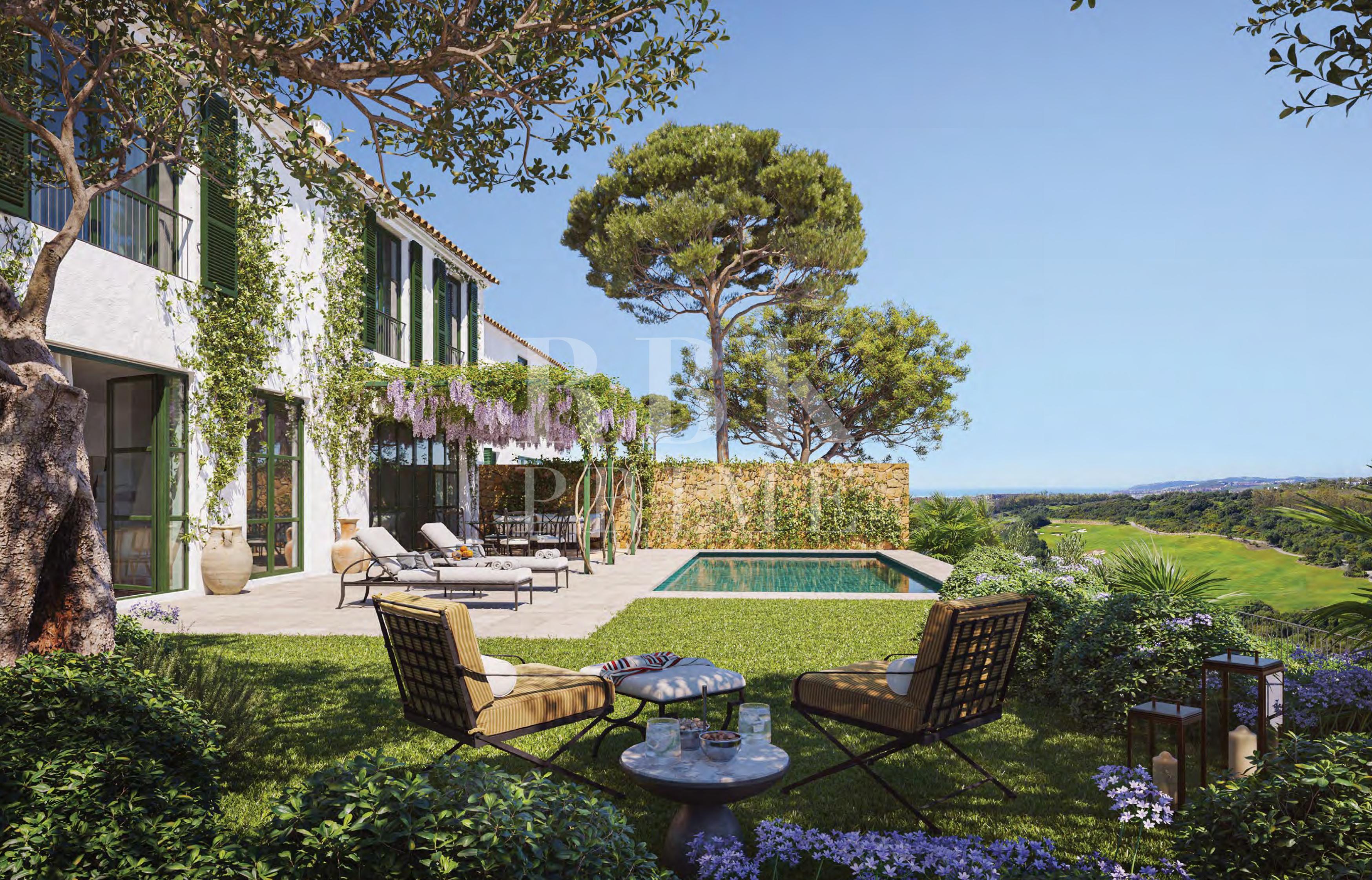 Promotion of frontline golf villas for sale in Casares, Malaga