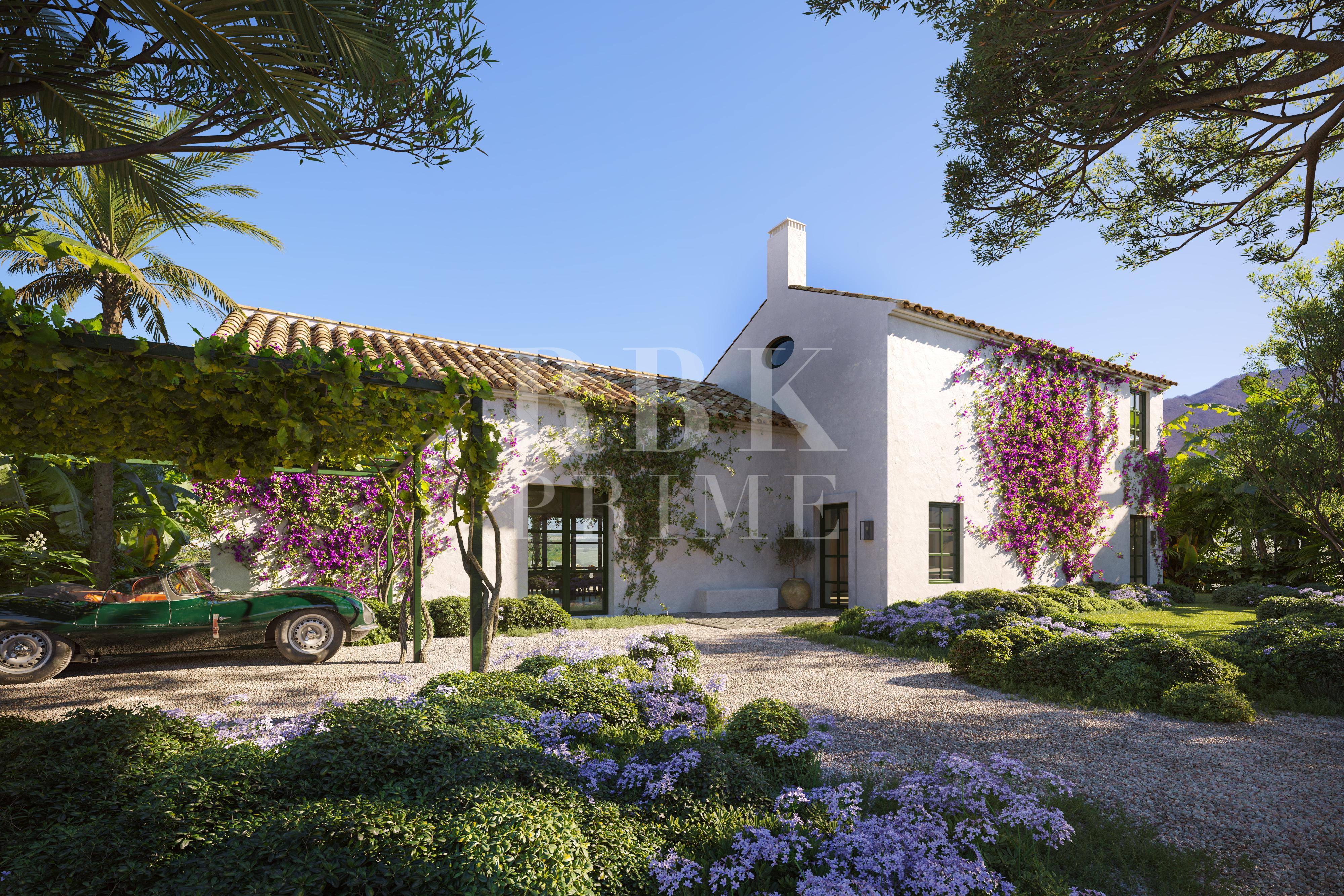 Promotion of frontline golf villas for sale in Casares, Malaga