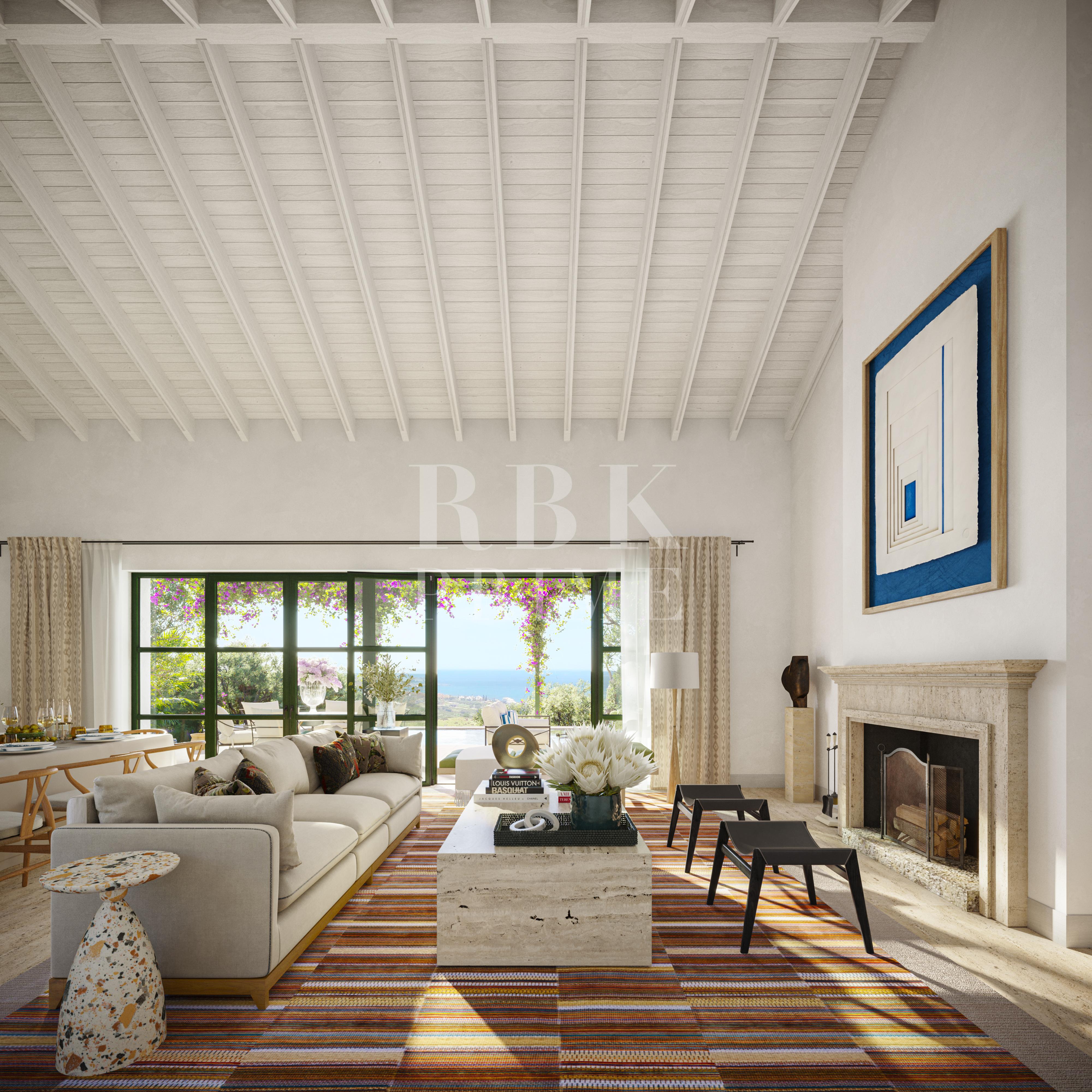Promotion of frontline golf villas for sale in Casares, Malaga