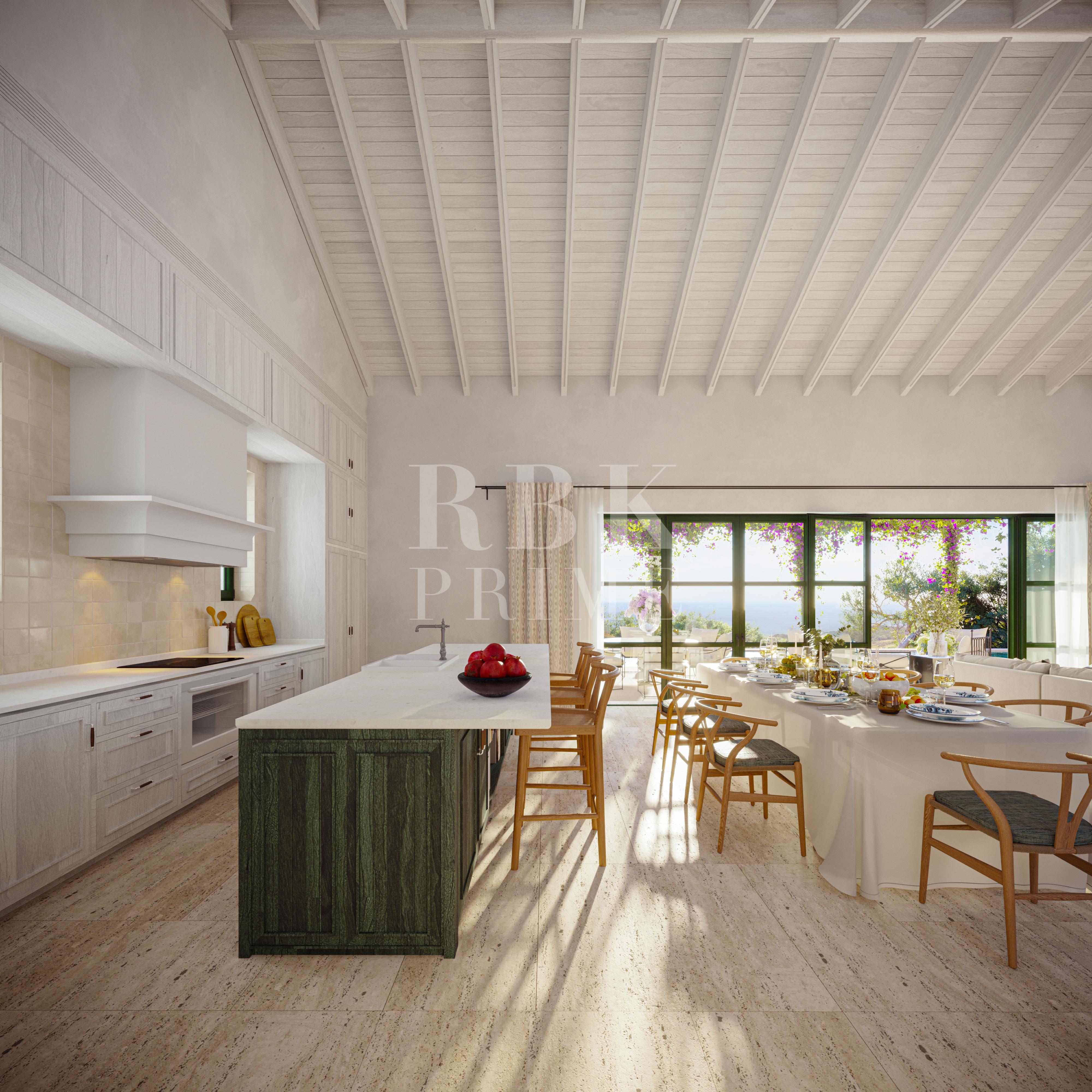 Promotion of frontline golf villas for sale in Casares, Malaga