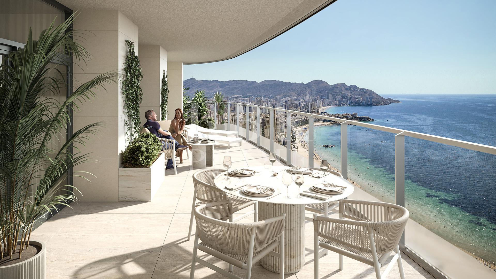 New development promotion with sea views in Benidorm Alicante