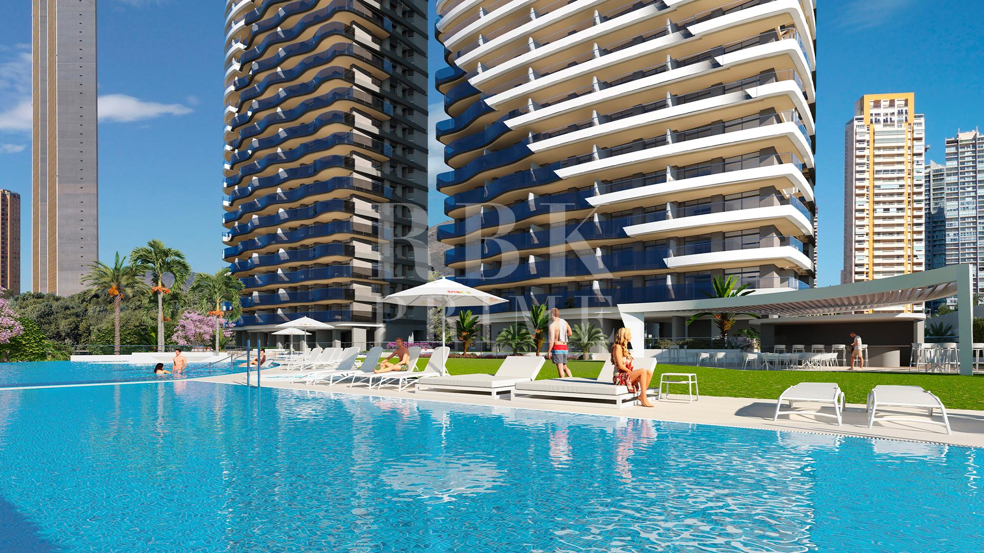 New build development with sea views in Benidorm, Alicante