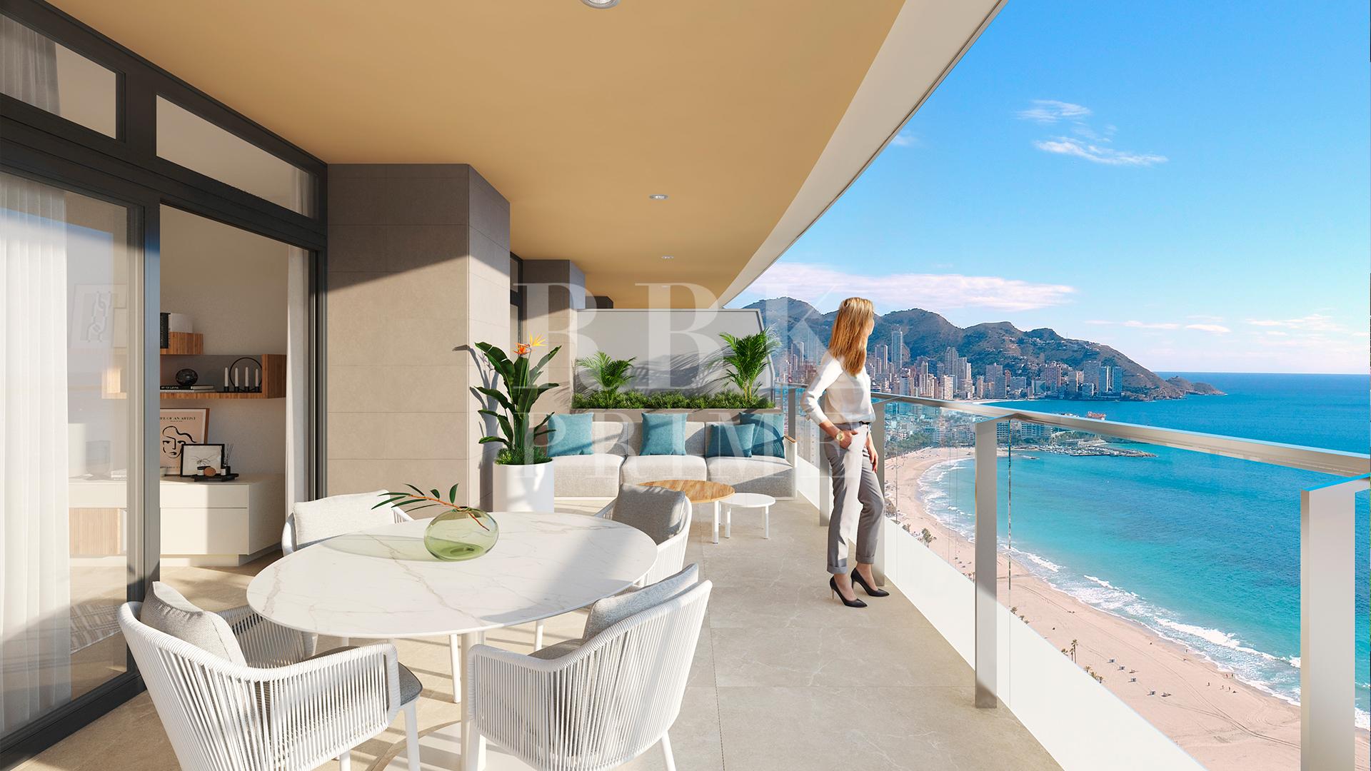 New build development with sea views in Benidorm, Alicante