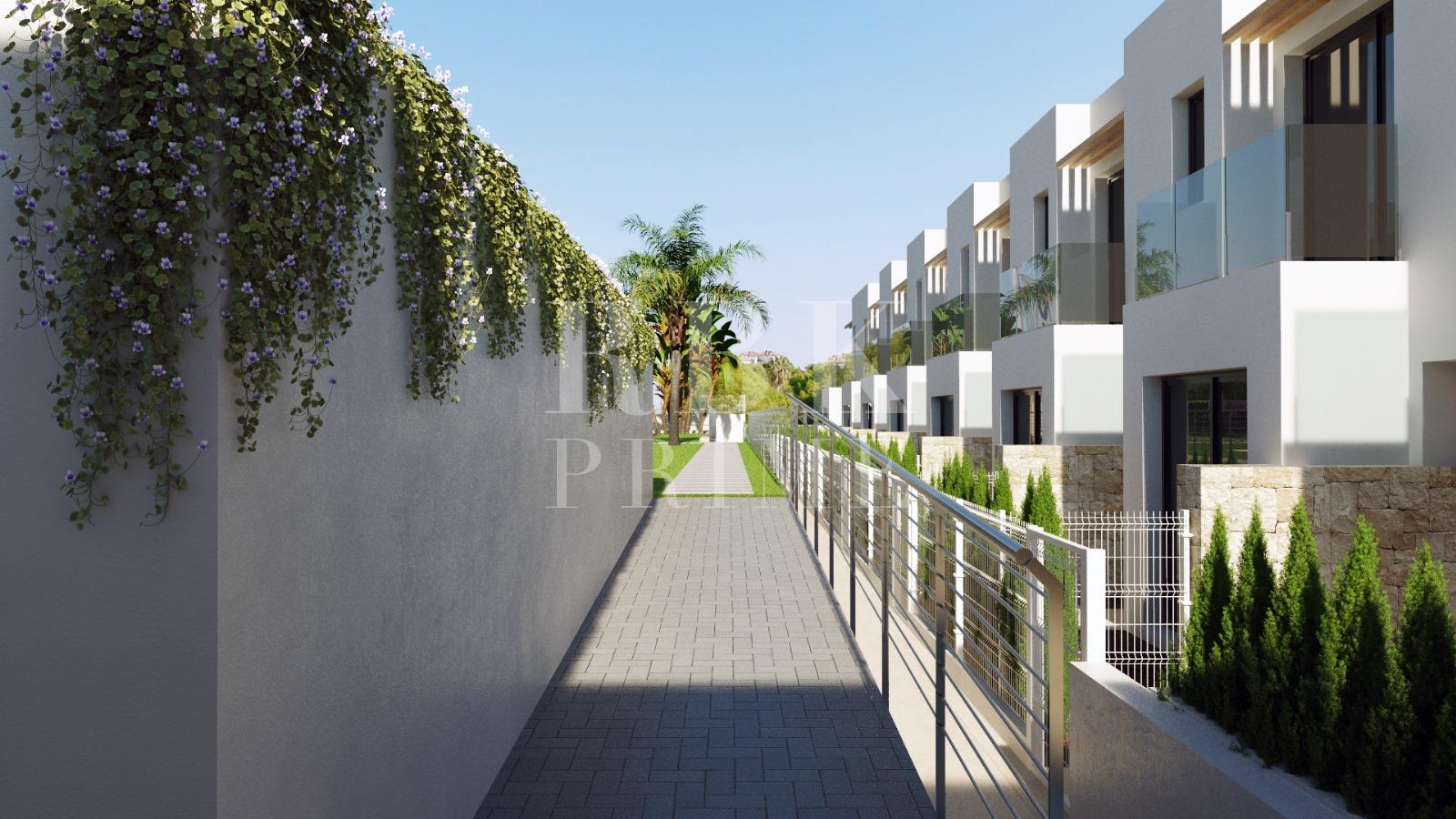 New construction promotion of semi-detached villas for sale in Finestrat
