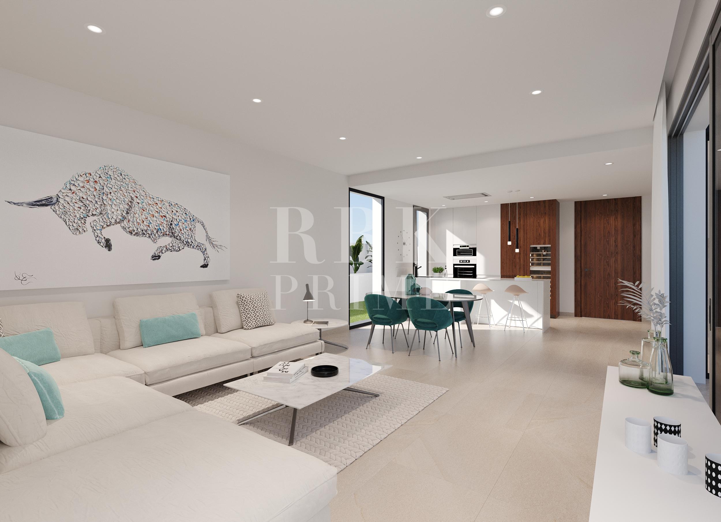 New construction promotion of semi-detached villas for sale in Finestrat