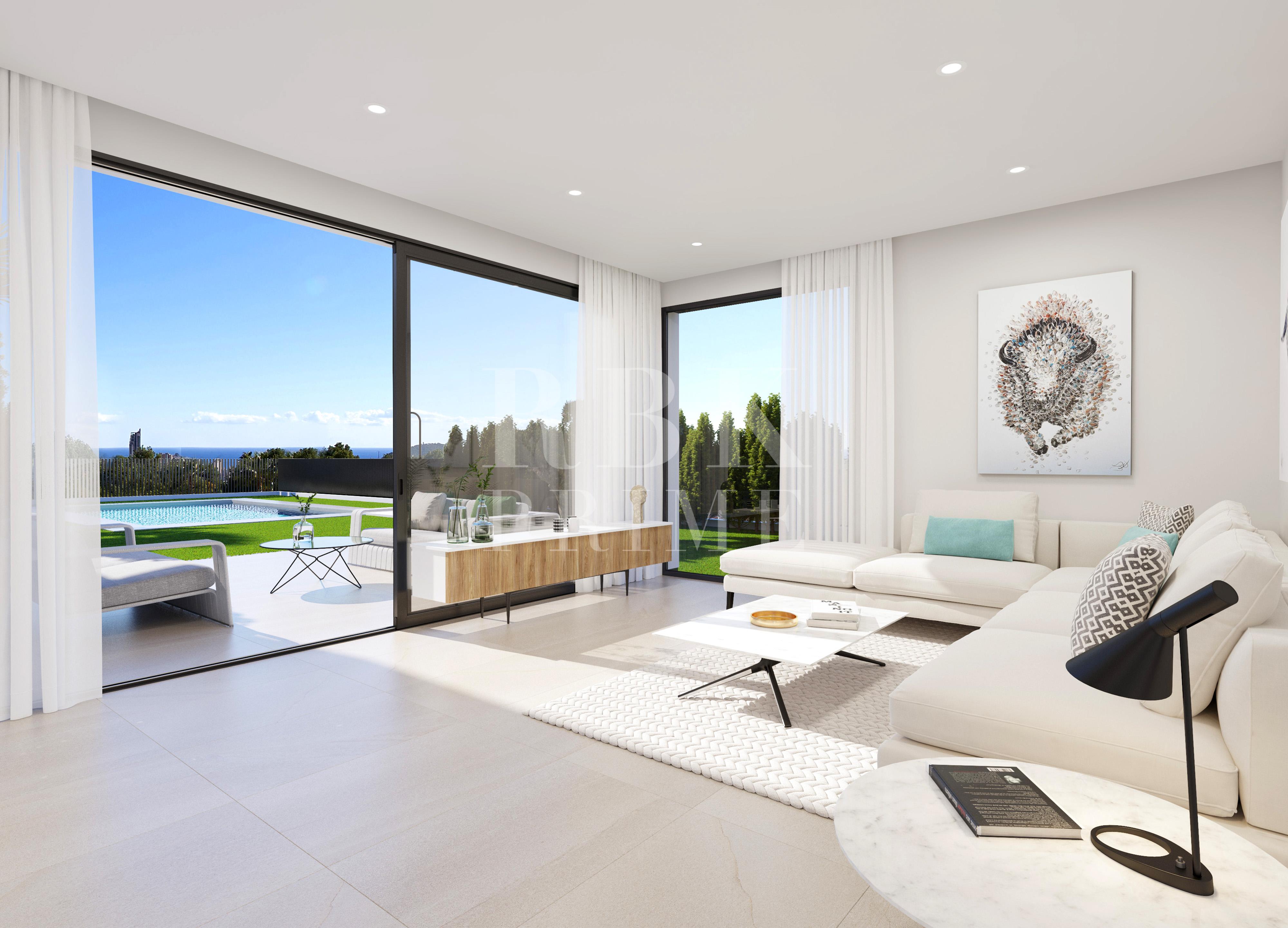 New construction promotion of semi-detached villas for sale in Finestrat