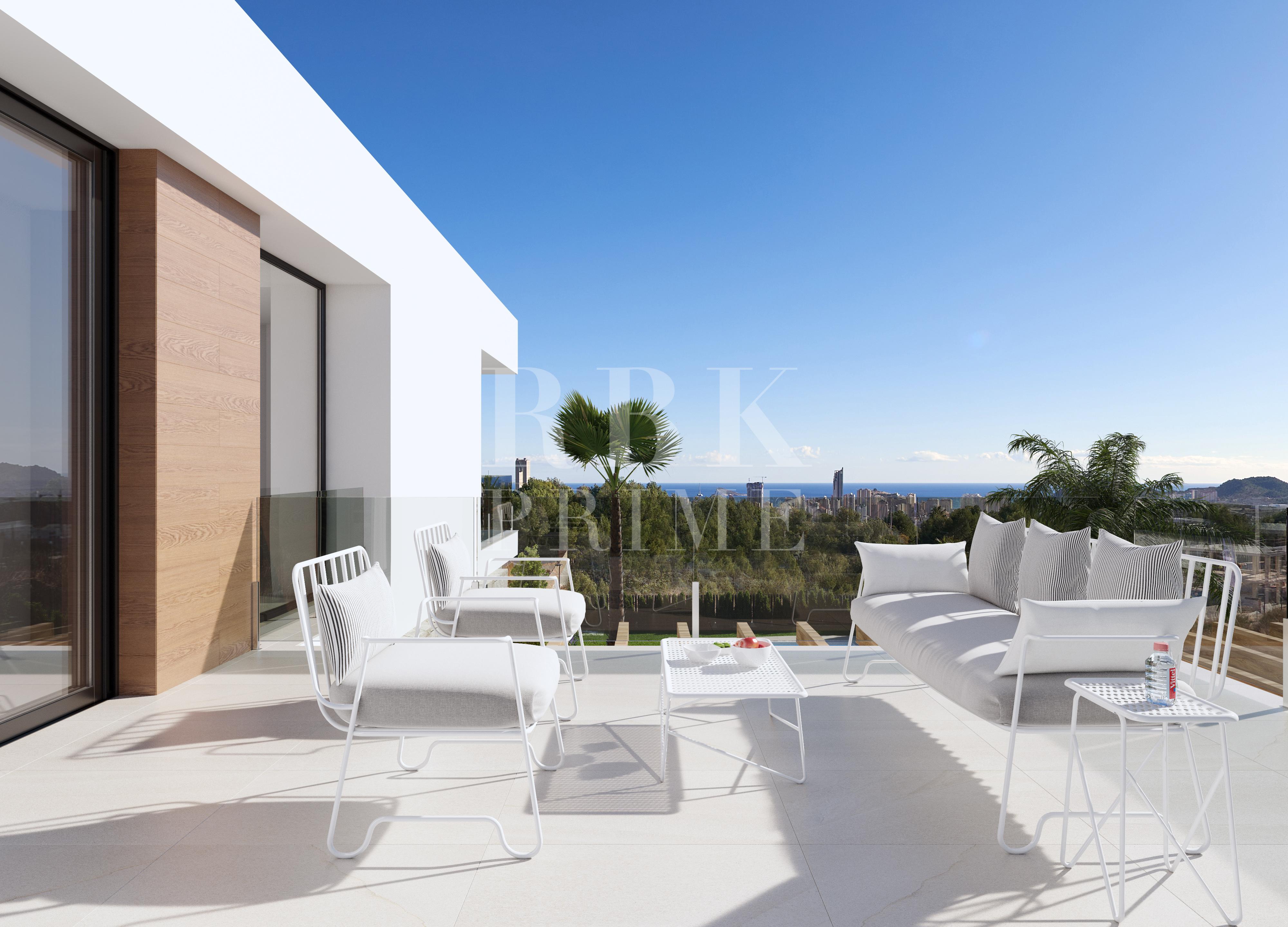 New construction promotion of semi-detached villas for sale in Finestrat