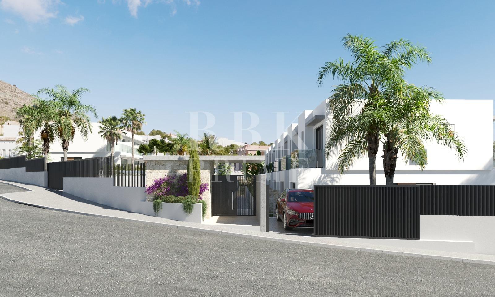 New construction promotion of semi-detached villas for sale in Finestrat